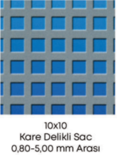 Kare Delikli Sac